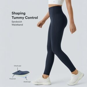 High-Waisted Indigo Shaping Leggings - 7/8 length Women’s Size L (10-22)
NWT